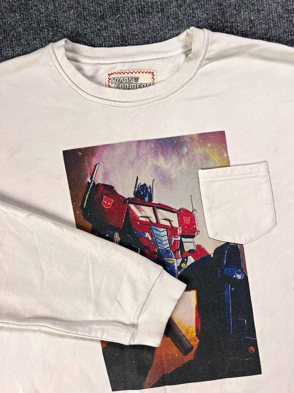 Transformers Sweatshirt Vintage 2003 Optimus Prime Mens Double Extra Large
